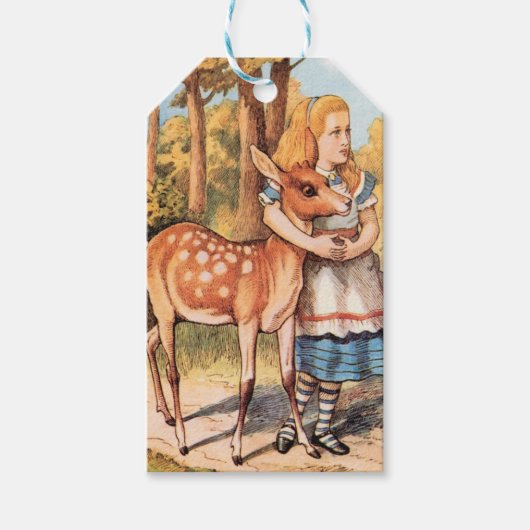 Alice im Wunderland und Fauna Geschenkanhänger (Vorderseite)