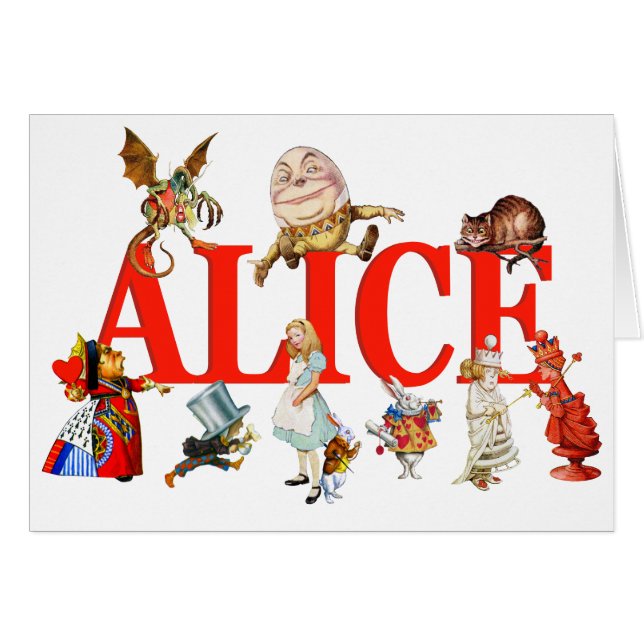 Alice im Wunderland und Freunde. (Vorderseite (Horizontal))