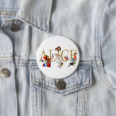 ALICE IM WUNDERLAND UND FREUNDE BUTTON (Beispiel)