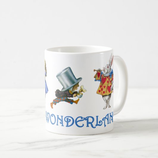 ALICE IM WUNDERLAND UND FREUNDE KAFFEETASSE (VorderseiteRechts)