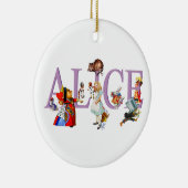 Alice im Wunderland und Freunde Keramik Ornament (Rechts)