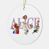 Alice im Wunderland und Freunde Keramik Ornament (Links)
