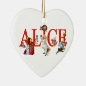 Alice im Wunderland und Freunde Keramikornament (Rechts)