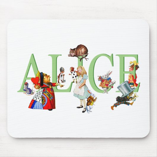 ALICE IM WUNDERLAND UND FREUNDE MOUSEPAD (Vorne)
