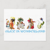 ALICE IM WUNDERLAND UND FREUNDE POSTKARTE (Vorderseite)