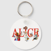 Alice im Wunderland und Freunde Schlüsselanhänger (Vorderseite)