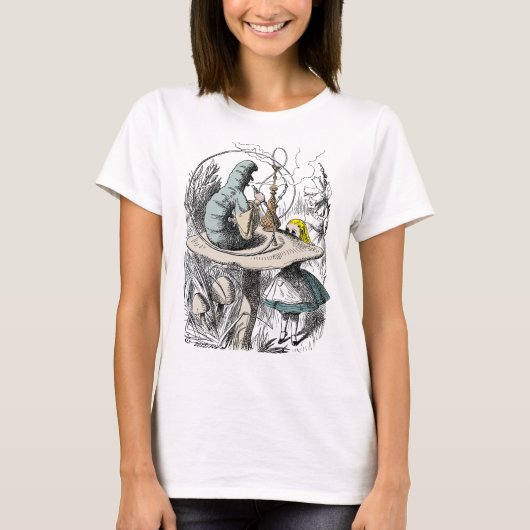 Alice im Wunderland und Katapillar T-Shirt (Vorderseite)