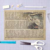 Alice im Wunderland und Weißes Kaninchen Seidenpapier (Handwerk)