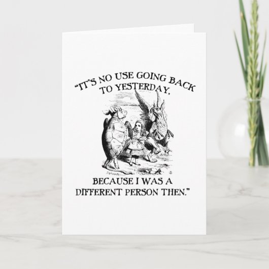 Alice im Wunderland - Unterschiedliche Person Karte (Vorderseite)