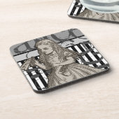 Alice im Wunderland Untersetzer (Linke Seite)