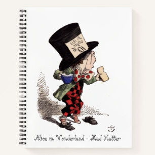 Alice im Wunderland - Verrückter Hutmacher (Farbe) Notizblock