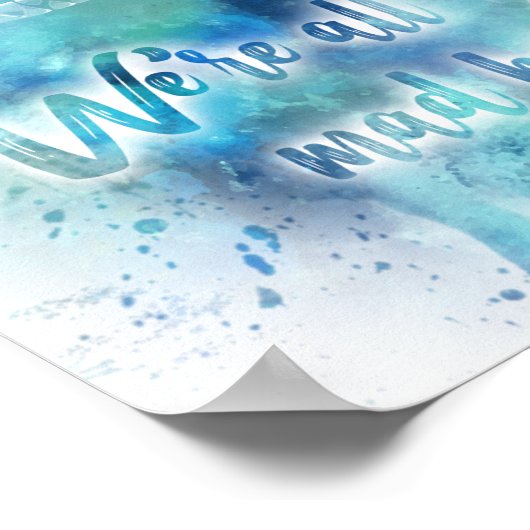 Alice im Wunderland Vertikal drucken Poster (Ecke)