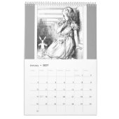 Alice im Wunderland, Vintag Kalender (Jan 2027)