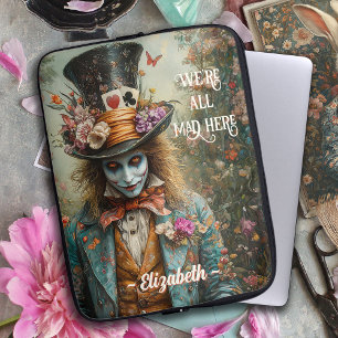 Alice im Wunderland Vintag Mad Hatter Laptopschutzhülle