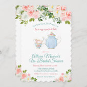 Alice im Wunderland Vintag Teekanne Einladung (Vorne/Hinten)