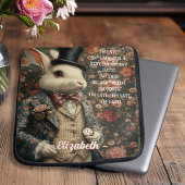 Alice im Wunderland Vintag Weißes Kaninchen Laptopschutzhülle