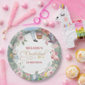 Alice im Wunderland Vintage 1. Geburtstag Pappteller (Party)