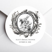 Alice im Wunderland Vintage-Hasen-Brautabschied