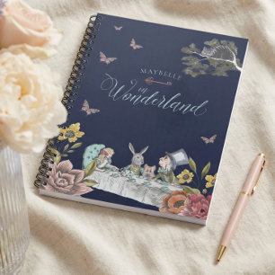 Alice im Wunderland Vintage Märchen Thema Notizblock
