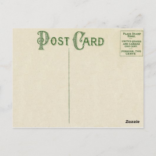 Alice im Wunderland Vintage Postkarte (Rückseite)