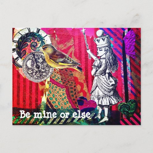 Alice im Wunderland Vintage Postkarte (Vorderseite)