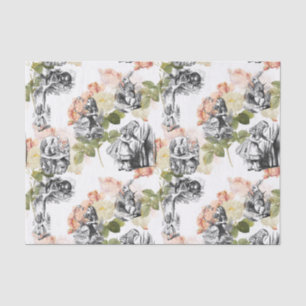 Alice im Wunderland Vintage Rose Gewebepapier Seidenpapier