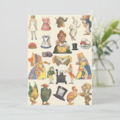 Alice im Wunderland, Vintage Viktorianische Papier (Stehend Vorderseite)