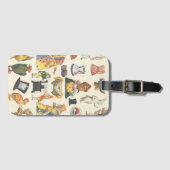 Alice im Wunderland, Vintage Viktorianische Papier Gepäckanhänger (Vorderseite (Horizontal))