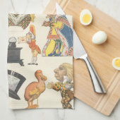 Alice im Wunderland, Vintage Viktorianische Papier Geschirrtuch (Viertel Falte)