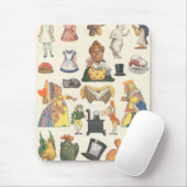 Alice im Wunderland, Vintage Viktorianische Papier Mousepad (Mit Mouse)