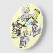 Alice im Wunderland Vintage Wall-Uhr Große Wanduhr (Winkel)