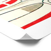 Alice im Wunderland Vintager Illustrationen Poster (Ecke)