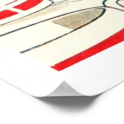 Alice im Wunderland Vintager Illustrationen Poster (Ecke)