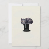 Alice im Wunderland Vintager Papierschnitt Einladung (Rückseite)