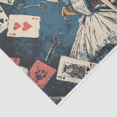 Alice im Wunderland Vintager Schlüssel Seidenpapier (Ausschnitt)