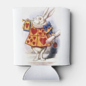 Alice im Wunderland Vintages Kaninchen kann kühler Dosenkühler (Rückseite)