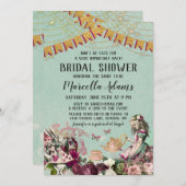 Alice im Wunderland Virtual Brautparty Einladung (Vorne/Hinten)