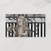 Alice im Wunderland Visitenkarte (Rückseite)