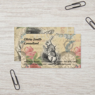 Alice im Wunderland Visitenkarte