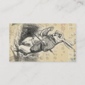 Alice im Wunderland Visitenkarte (Rückseite)