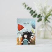 Alice im Wunderland-Visitenkarten Visitenkarte (Stehend Vorderseite)