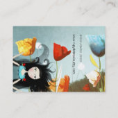 Alice im Wunderland-Visitenkarten Visitenkarte (Rückseite)