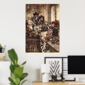 Alice im Wunderland von Arthur Rackham Poster (Heimbüro)