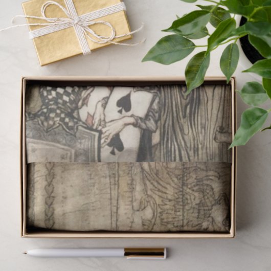 Alice im Wunderland von Arthur Rackham Seidenpapier (Geschenk)
