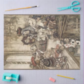 Alice im Wunderland von Arthur Rackham Seidenpapier (Basteln)