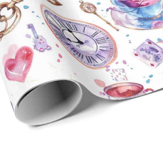 Alice im Wunderland von Lewis Carroll Geschenkpapier (Rolleneckpunkt)