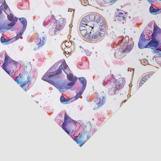 Alice im Wunderland von Lewis Carroll Seidenpapier (Ausschnitt)