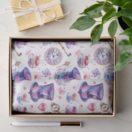 Alice im Wunderland von Lewis Carroll Seidenpapier (Geschenk)