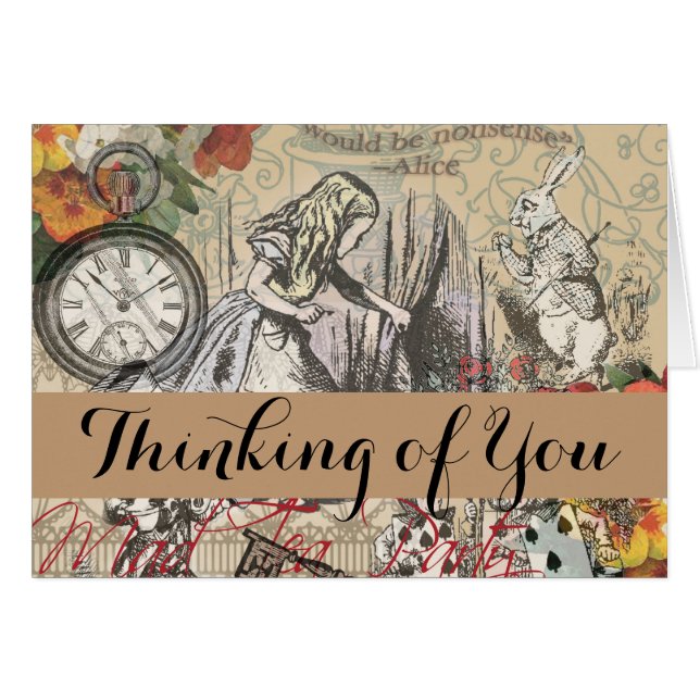 Alice im Wunderland Vorhang Classic Art (Vorderseite (Horizontal))