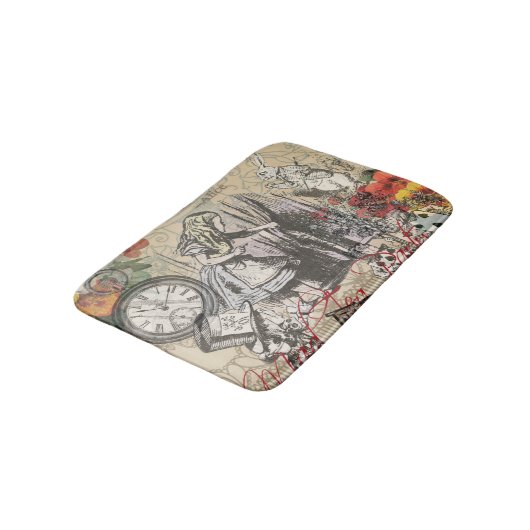 Alice im Wunderland Vorhang Classic Art Badematte (Schrägansicht)